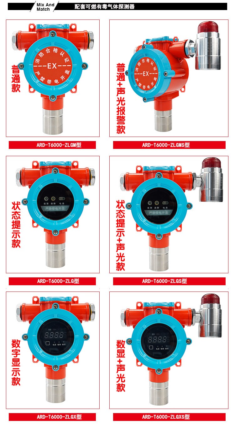 氯乙烯氣體報警器六款探測器